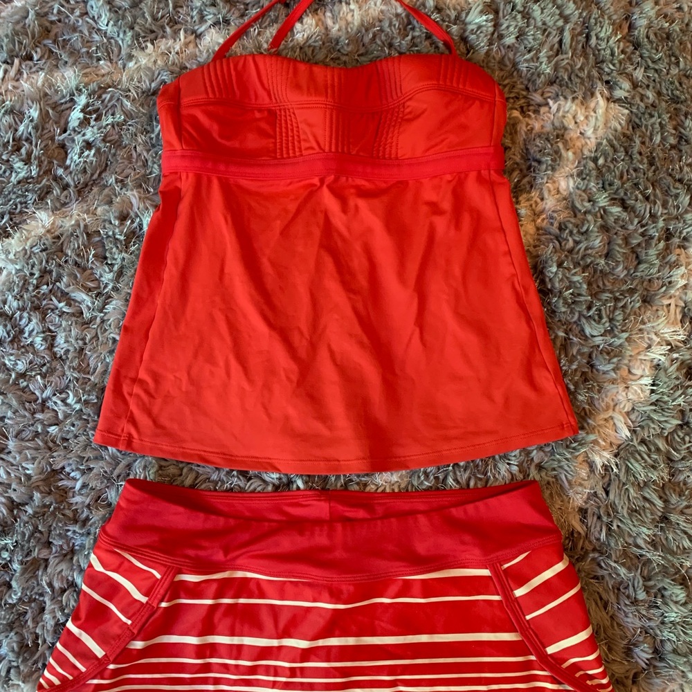 Athleta Tankini and swim skirt
